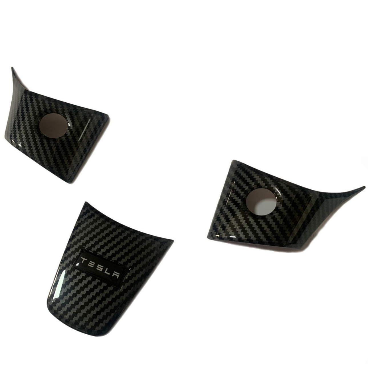 Tesla Model 3, Y, Carbon Fiber Steering Wheel Trim