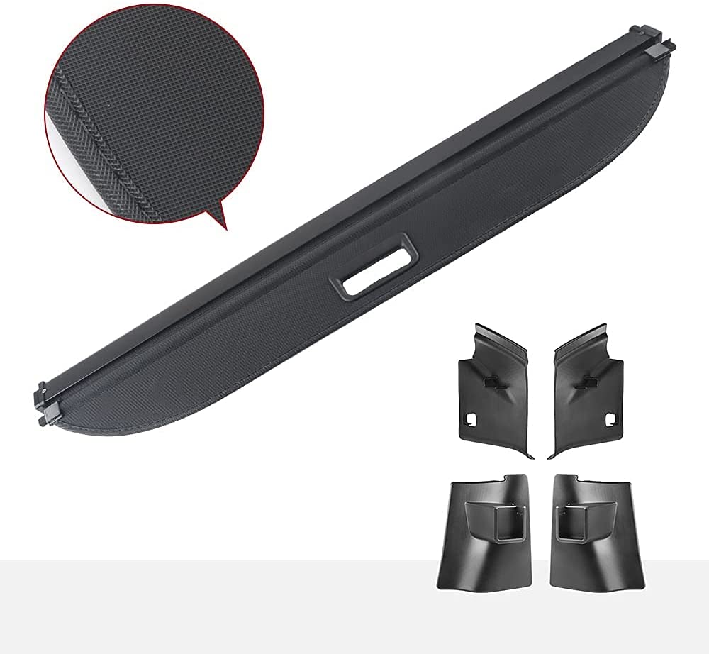 Tesla Model Y Premium Rear Trunk Cargo Cover, Retractable, Privacy Shade, 2020-2022