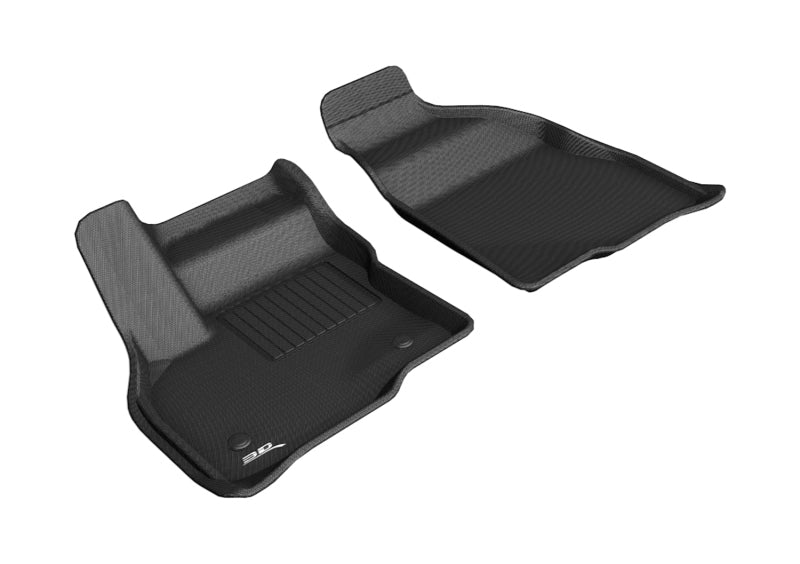 Chevy Bolt EV 3D MAXpider Kagu Front Floor Mats, Black, 2017-2023