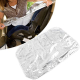 Fiat 500E Child Car Seat Sun Shade Cover, Aluminum Film Sunshade Dust UV Protector