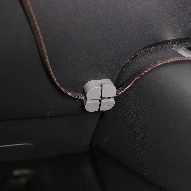 Tesla Model S, 3, X, Y, Phone Cord Cable Organizer Clamp Set, 4-Piece Set