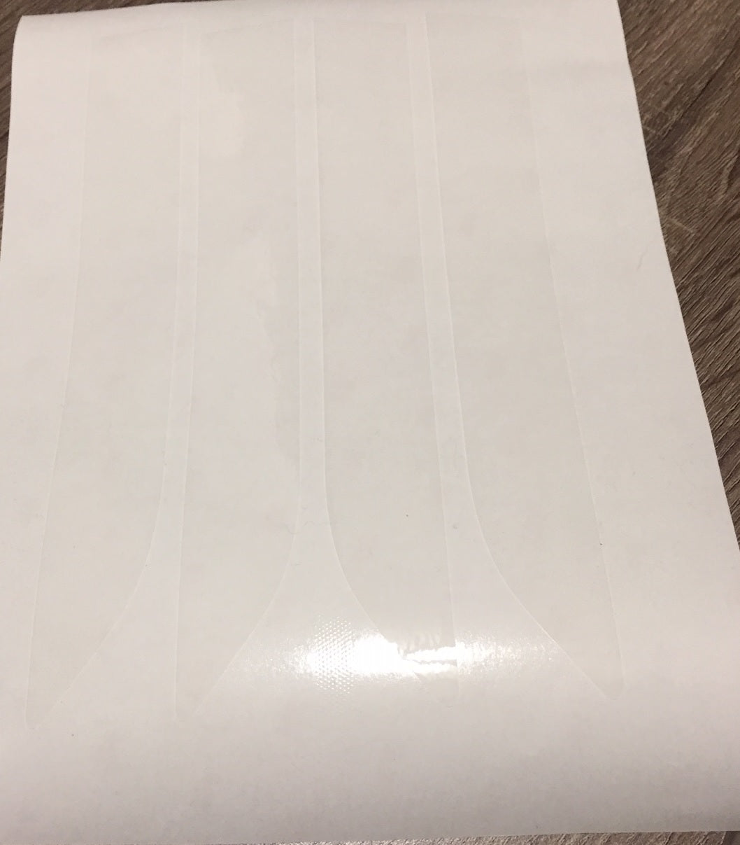 Tesla Model X Door Handle Protection Clear Decal Wrap, 4pc Set