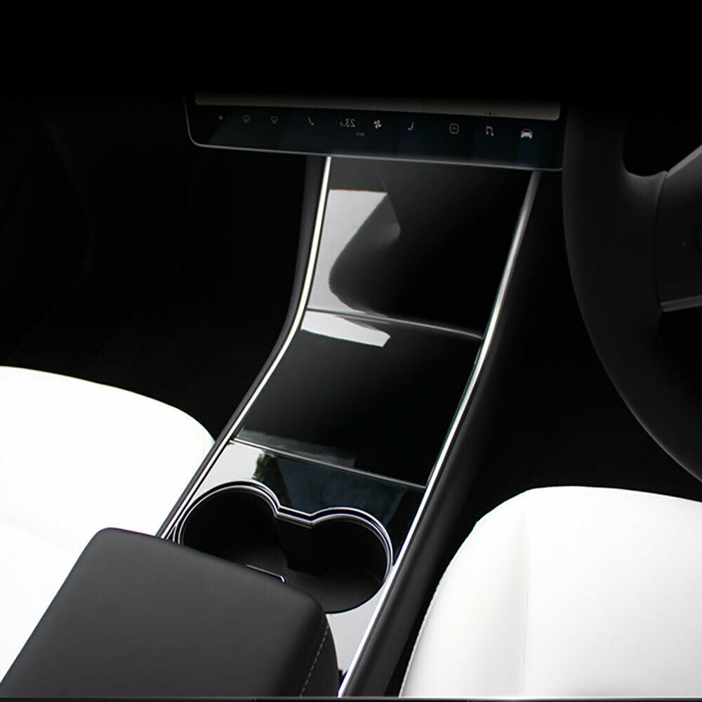 Tesla Model 3, Y Center Console Clear Vinyl Wrap, 2017-2020