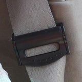 Tesla Model S, 3, X, Y Safety Adjustable Shoulder Seat Belt Stoppers Plastic Clips, Pair, Black