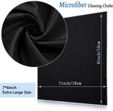 Tesla Model S, 3, X, Y Micro Fiber Center Screen Navigation Cleaning Cloths, Pack of 5, Black