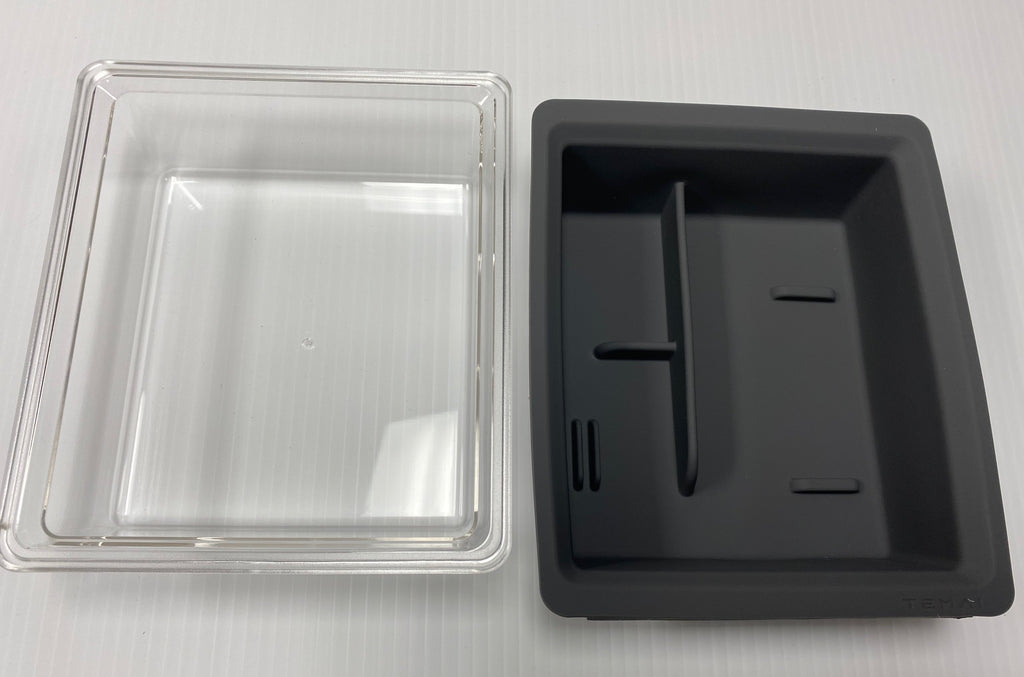 Tesla Model 3, Y Silicone Center Console Storage Box, Gray, 2021-2023
