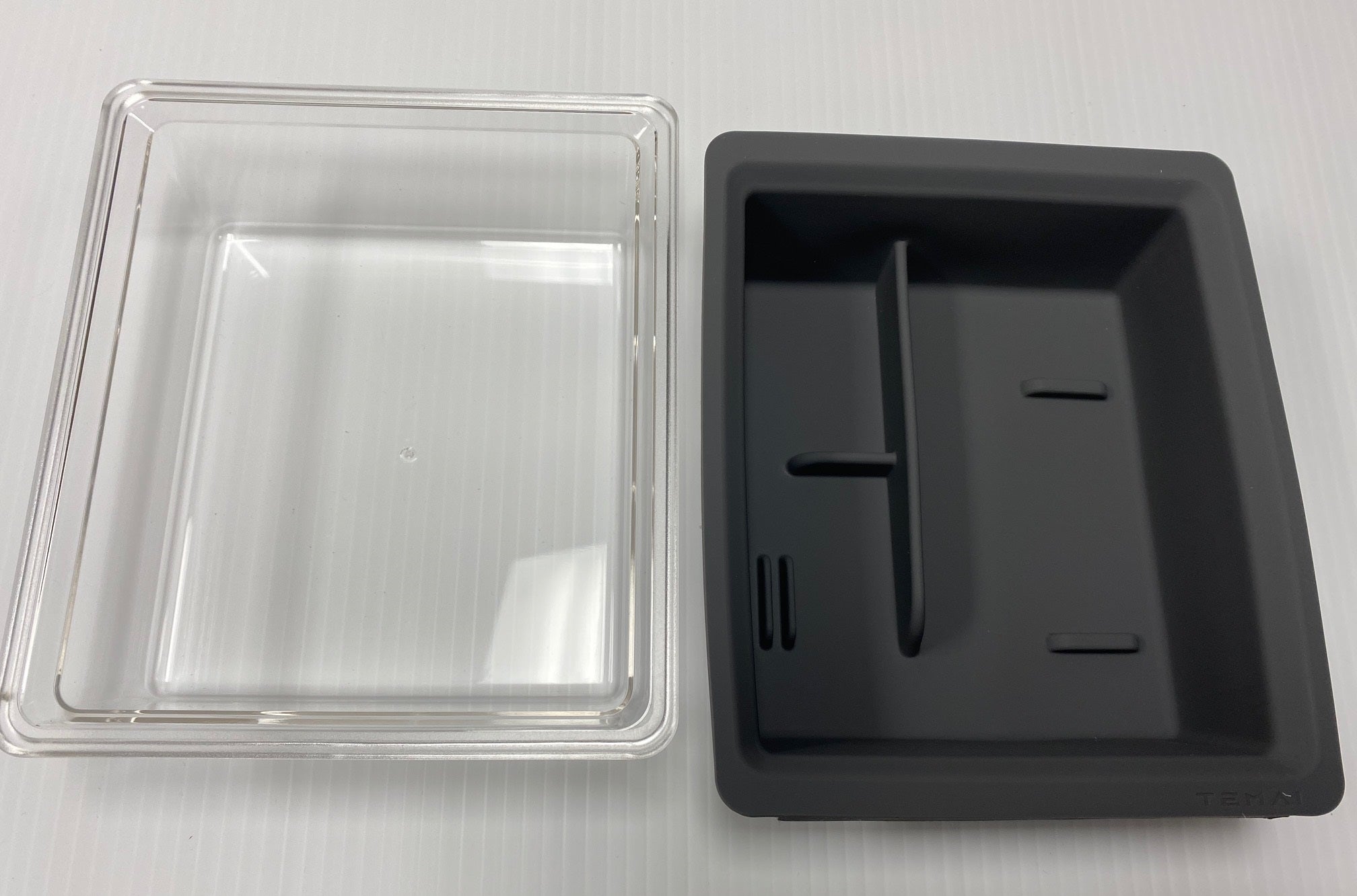 Tesla Model 3, Y Silicone Center Console Storage Box, Gray, 2021-2023