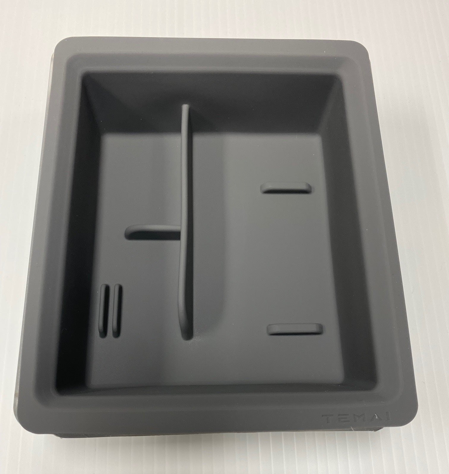 Tesla Model 3, Y Silicone Center Console Storage Box, Gray, 2021-2023