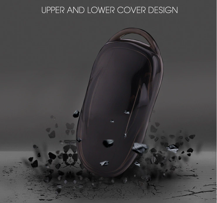 Tesla Model S, 3, X, Y, Soft TPU Key Fob Case Cover, Black