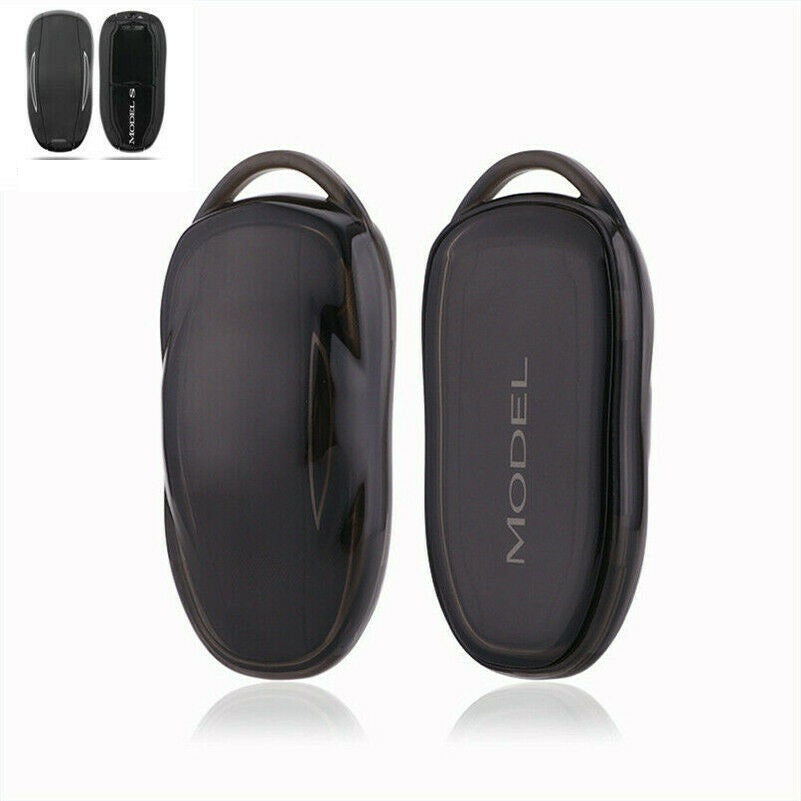 Tesla Model S, 3, X, Y, Soft TPU Key Fob Case Cover, Black
