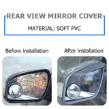 Fiat 500E Outside Mirror Shades, Rain Deflector, Carbon Fiber