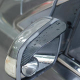 Fiat 500E Outside Mirror Shades, Rain Deflector, Carbon Fiber