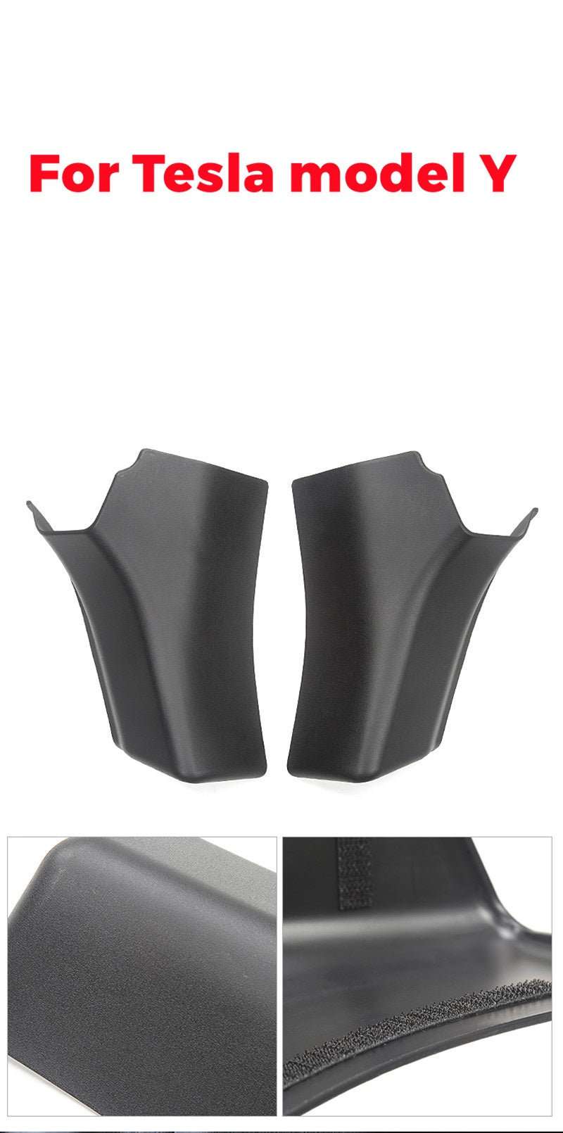 Tesla Model Y Rear Trunk Side Trim Protector Covers, 2020-2023