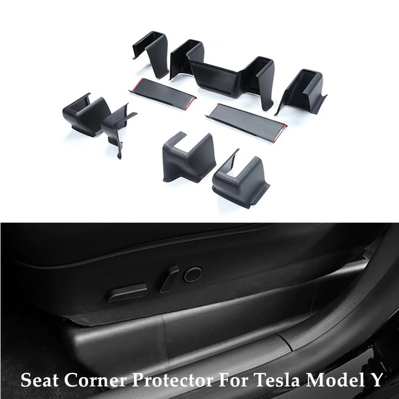 Tesla Model Y Seat Track Protection Cover Kit, 9-Piece Set, 2020-2023