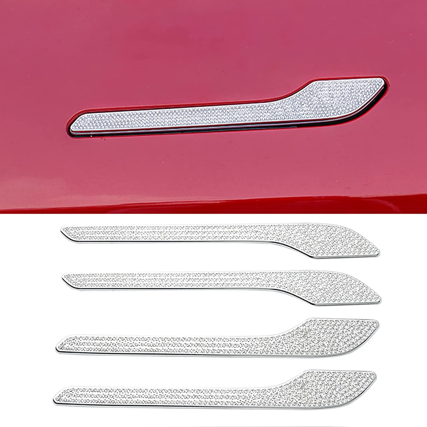 Tesla Model 3, Y Bling Crystal Rhinestone Door Handle Cover Wraps, 2017-2022

