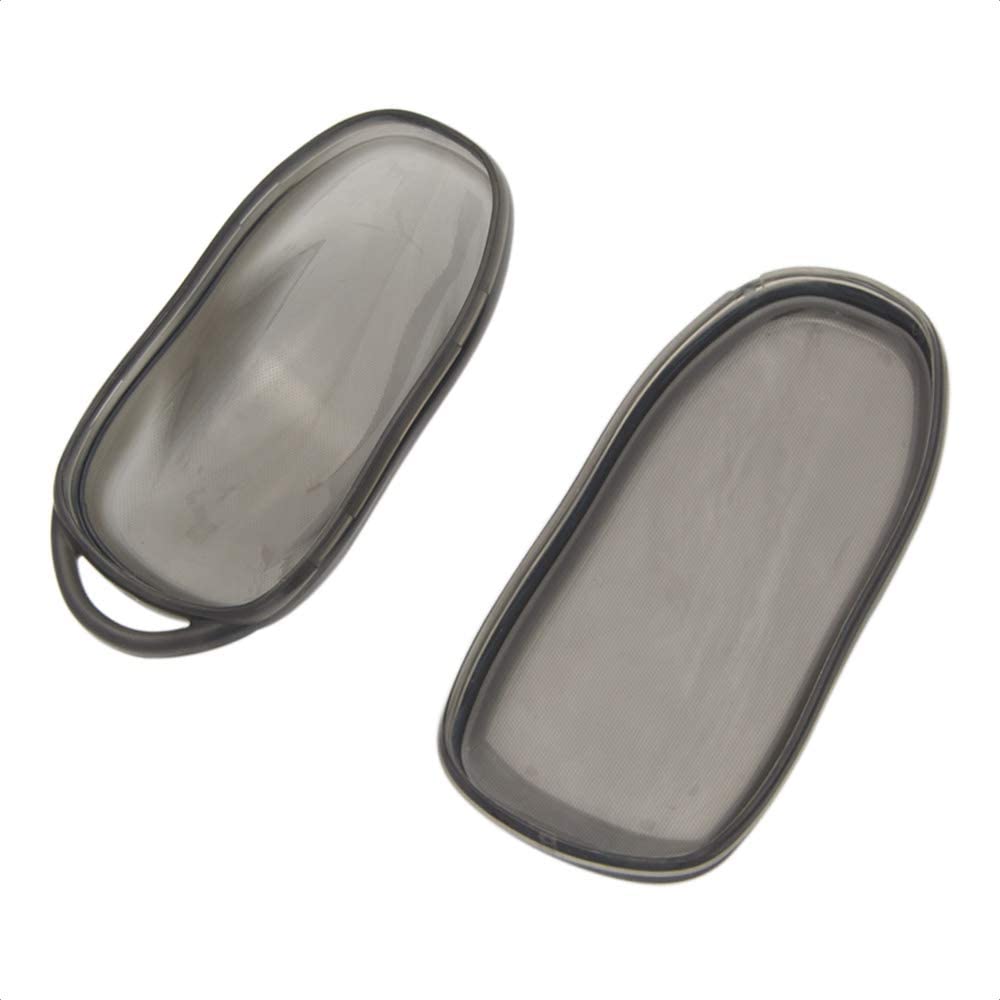 Tesla Model S, 3, Y, Soft TPU Key Fob Case Cover, Black, with Purple Crystal Diamond Key Ring