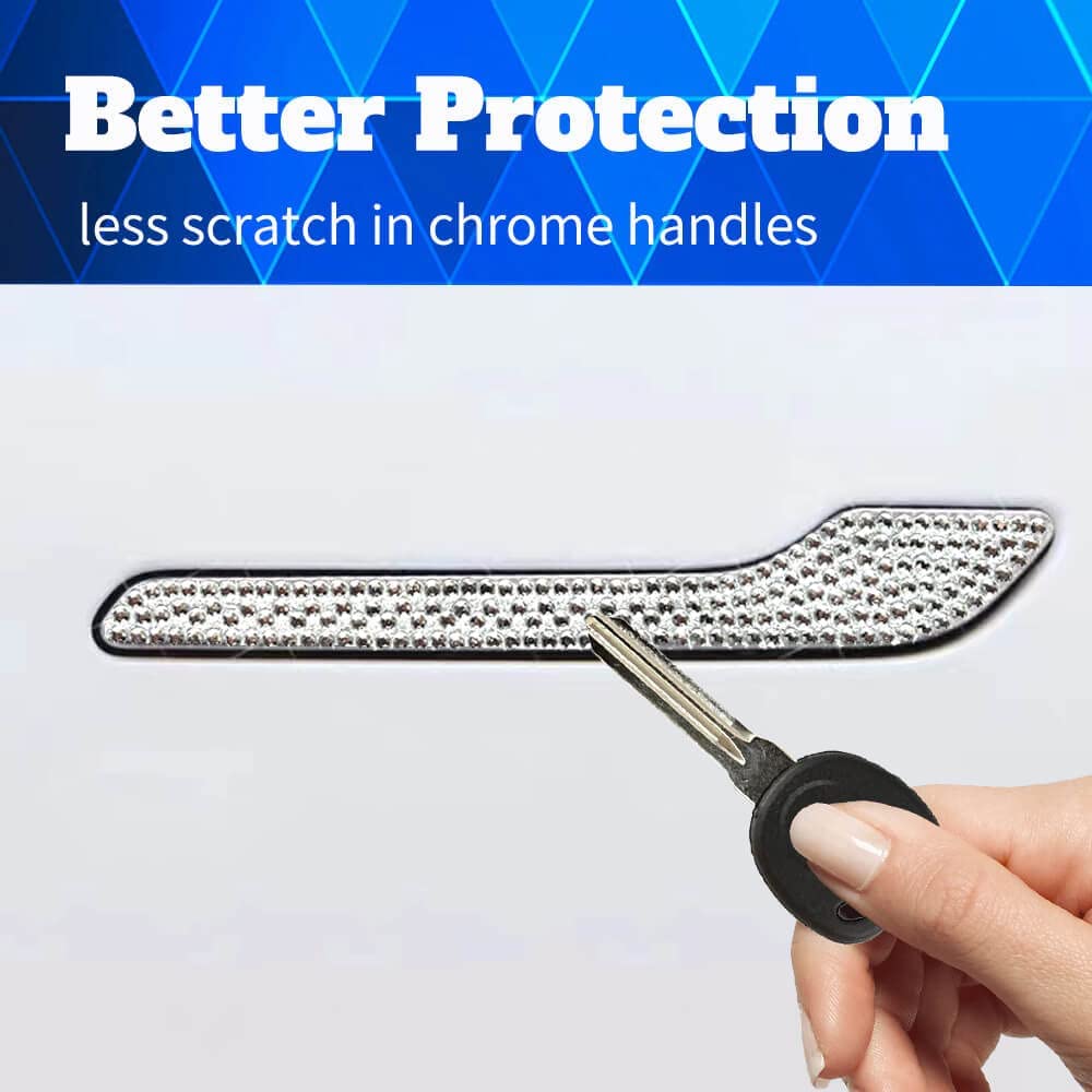 Tesla Model 3, Y Bling Crystal Rhinestone Door Handle Cover Wraps, 2017-2024