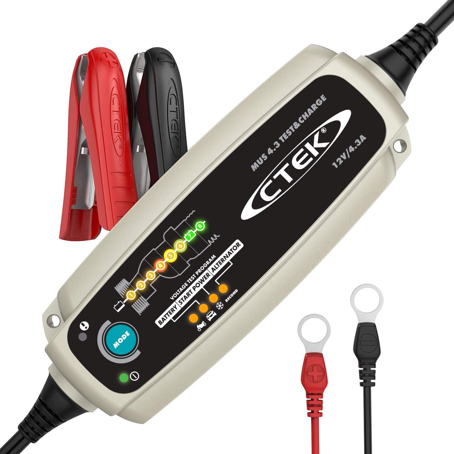 Okklusion telegram Snavset CTEK Silver MUS 4.3 TEST & CHARGE 12 Volt Fully Automatic Charger and