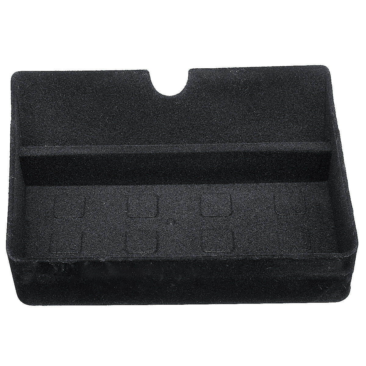 Tesla Model S, X Cubby Center Console Organizer Storage Box Drawer Tray, Black Wood Grain, 2012-2021