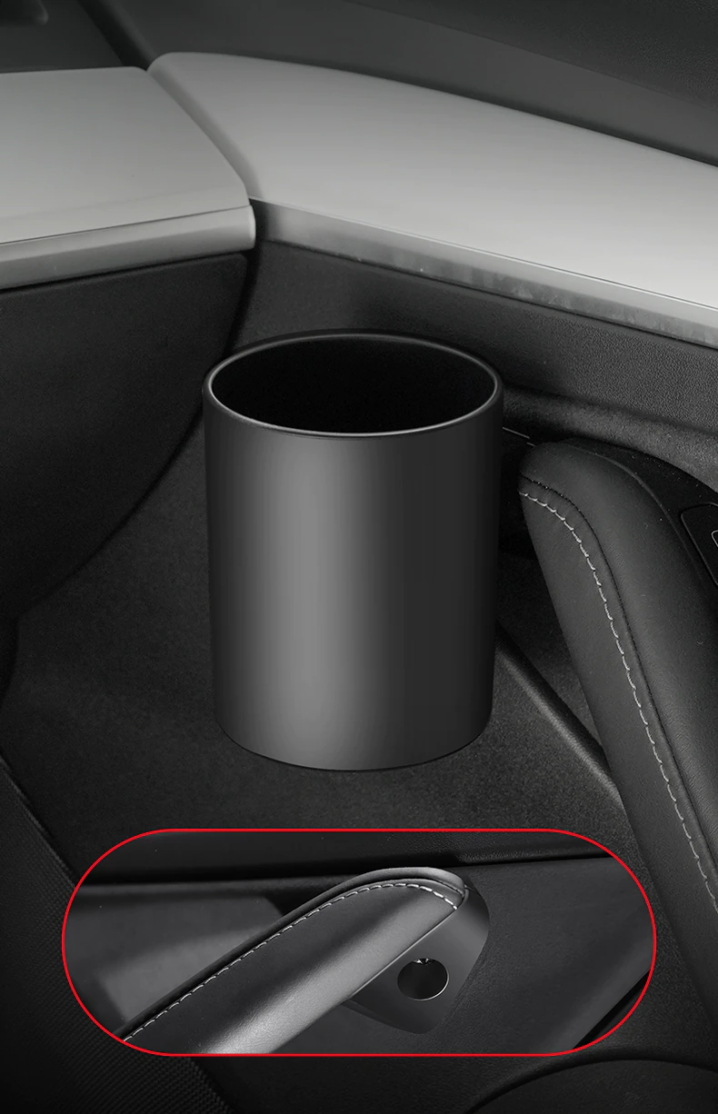 Tesla Model 3, Y Side Door Cup Holder Set, Front and Rear 4-Piece, 2017-2023