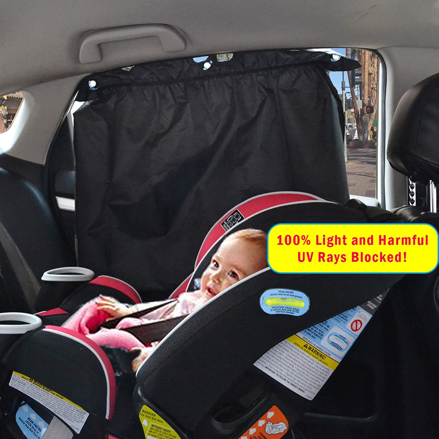 Smart Car Fortwo Window Curtains Shades, Privacy, 100% UV Rays Blocked