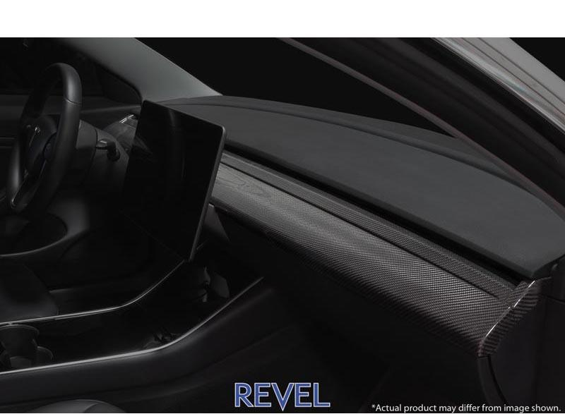 Tesla Model 3 Carbon Front Center Dash Panel, 2017-2020