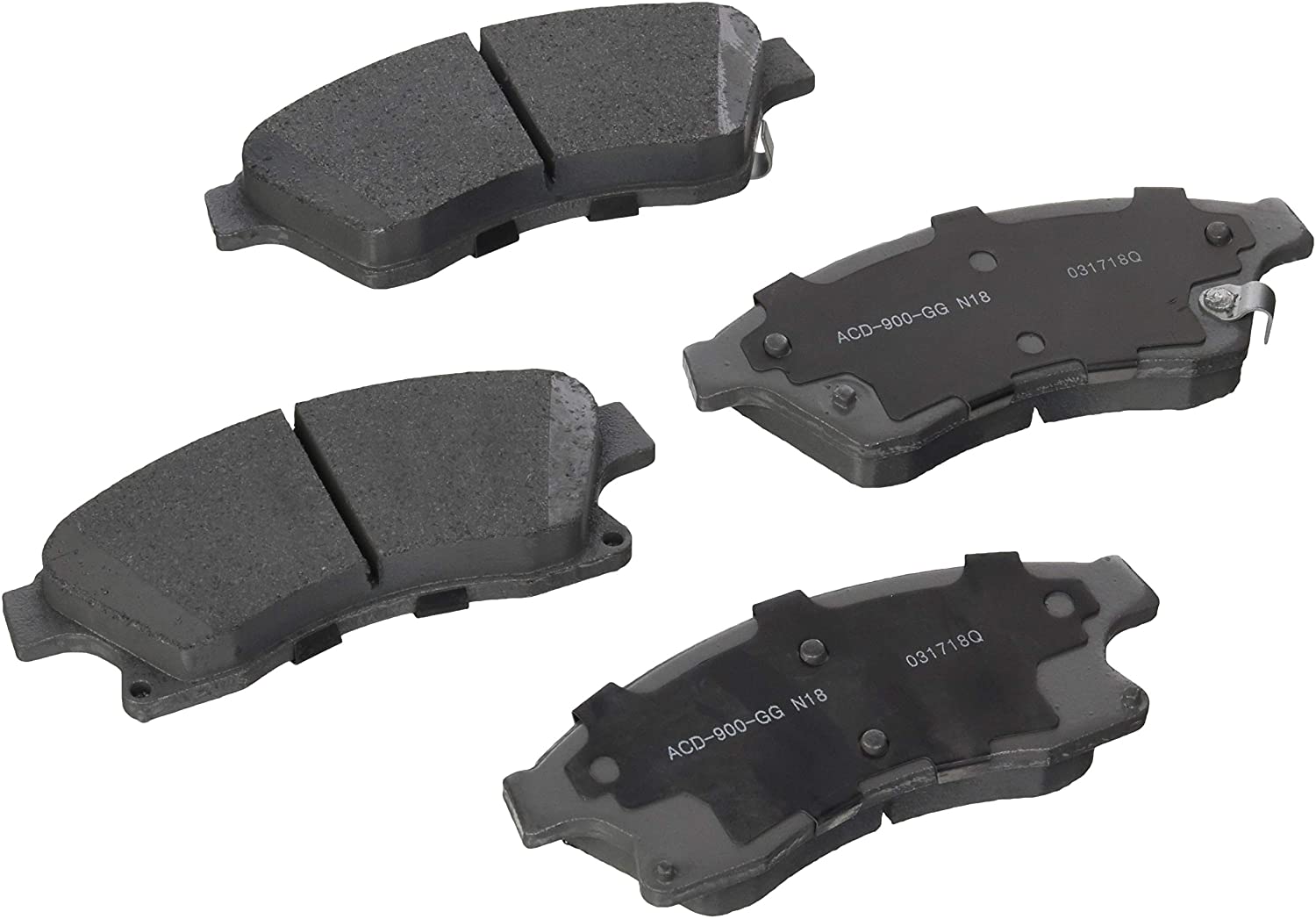Chevy Volt AC Delco Ceramic Front Disc Brake Pad Set, 2011-2015