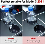 Tesla Model 3 & Y Drink Stabilizing Cup Holder Divider, Matte Black, 2021-2023