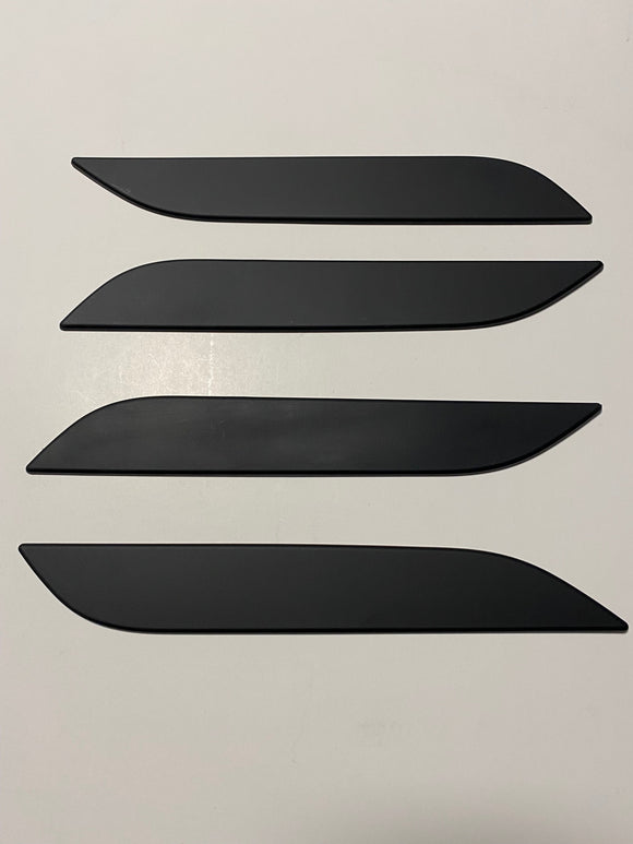 Tesla Model S Door Handle Covers, ABS, Matte Black, Black Out Kit, 2012-2023
