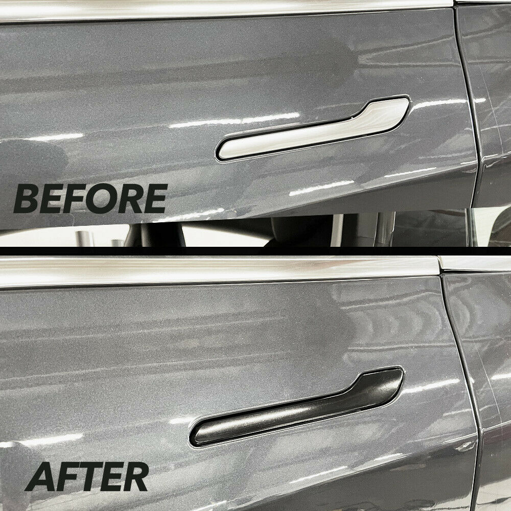 Tesla Model 3, Y, Door Handle Covers, ABS, Matte Black, Black Out Kit