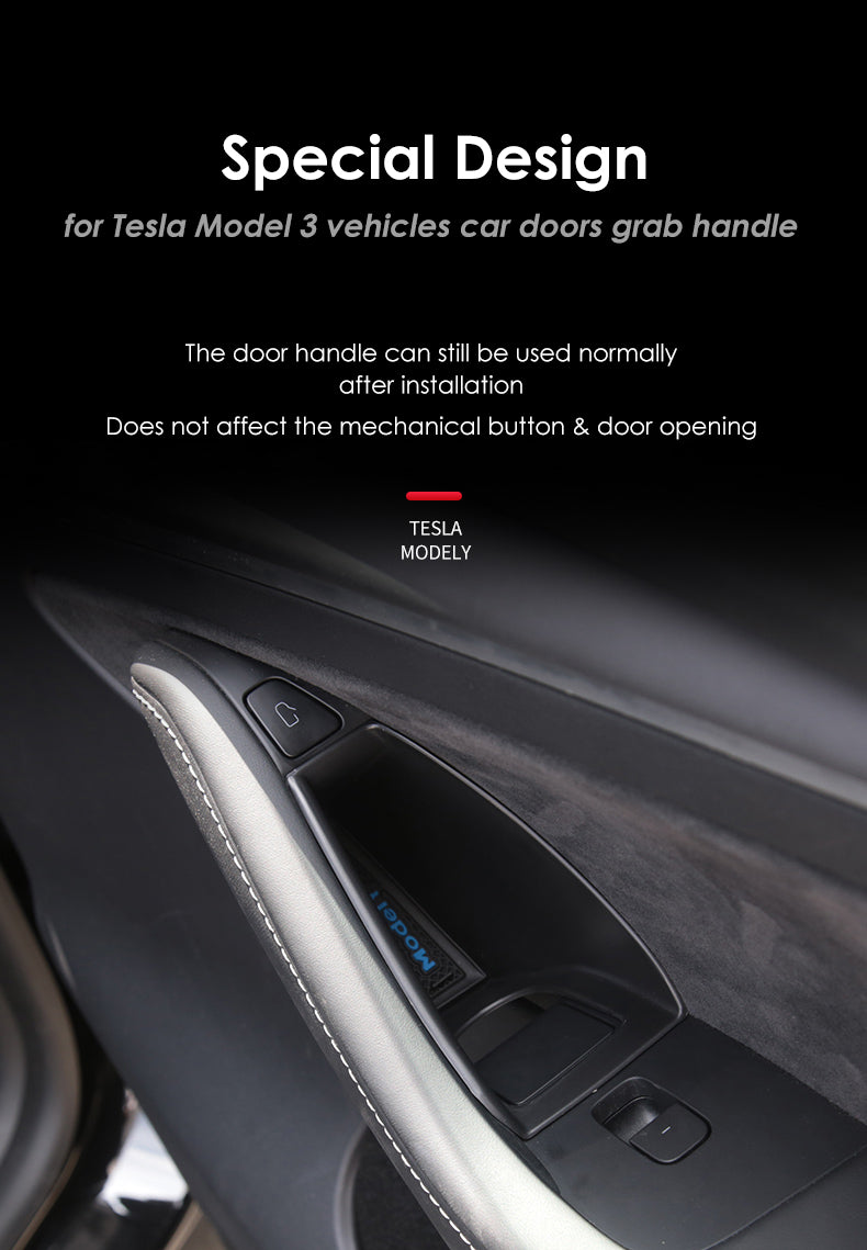 Tesla Model Y Side Door Interior Storage Organizers, 2020-2024