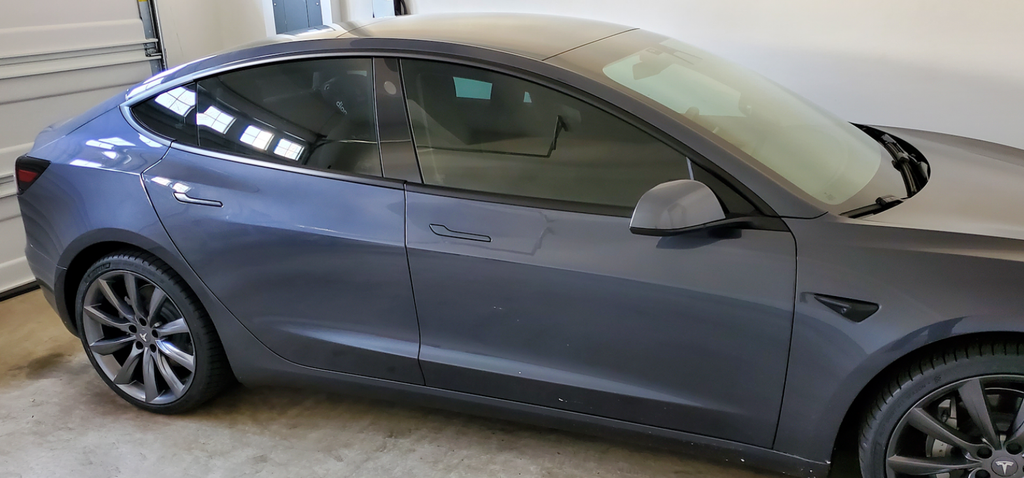 Tesla Model 3, Y, Door Handle Covers, ABS, Color Matched Midnight Silver PMNG