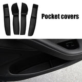 Tesla Model 3, Y Door Side Storage Box Door Handle Armrest Organizers, 4-Pc Set