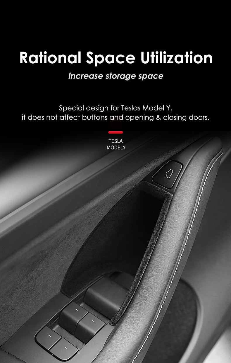 Tesla Model Y Side Door Interior Storage Organizers, 2020-2024