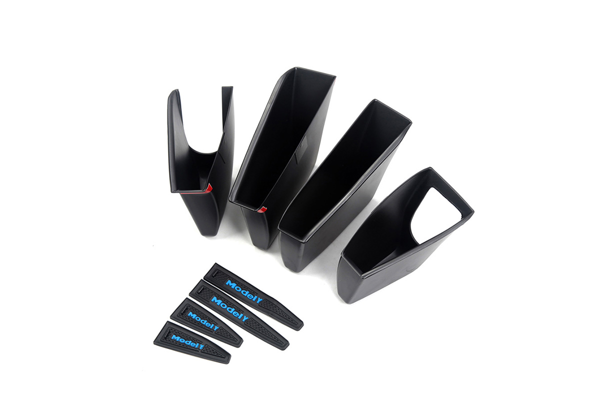 Tesla Model Y Side Door Interior Storage Organizers, 2020-2024