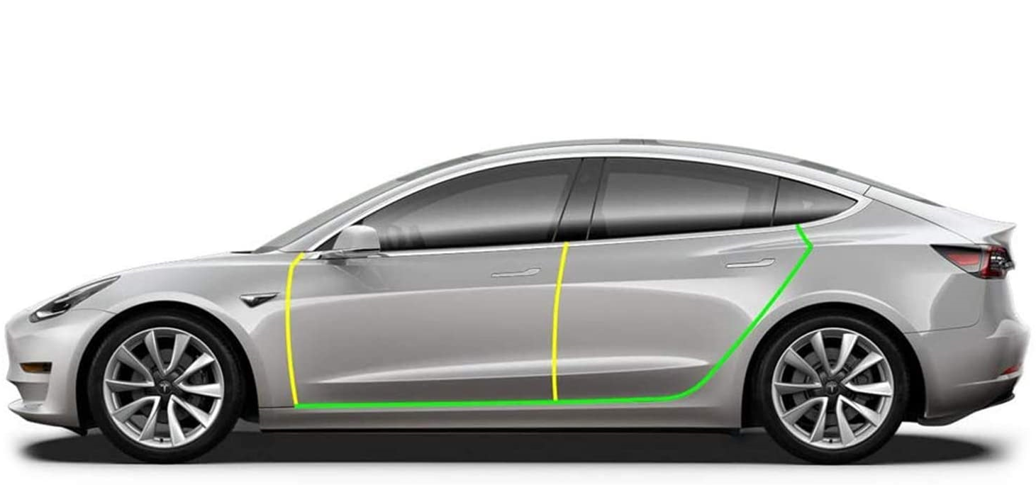 Tesla Model 3 Door Seal Kit Soundproof Rubber Strip Wind Noise Reduction Kit