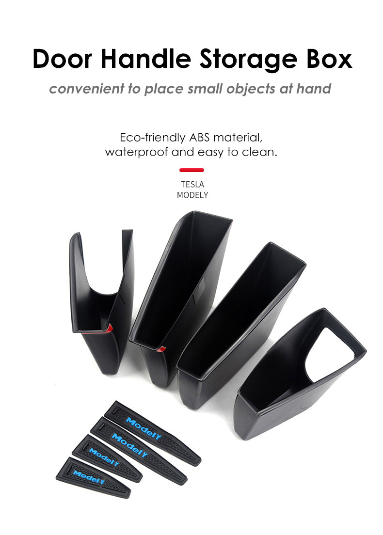 Tesla Model Y Side Door Interior Storage Organizers, 2020-2024