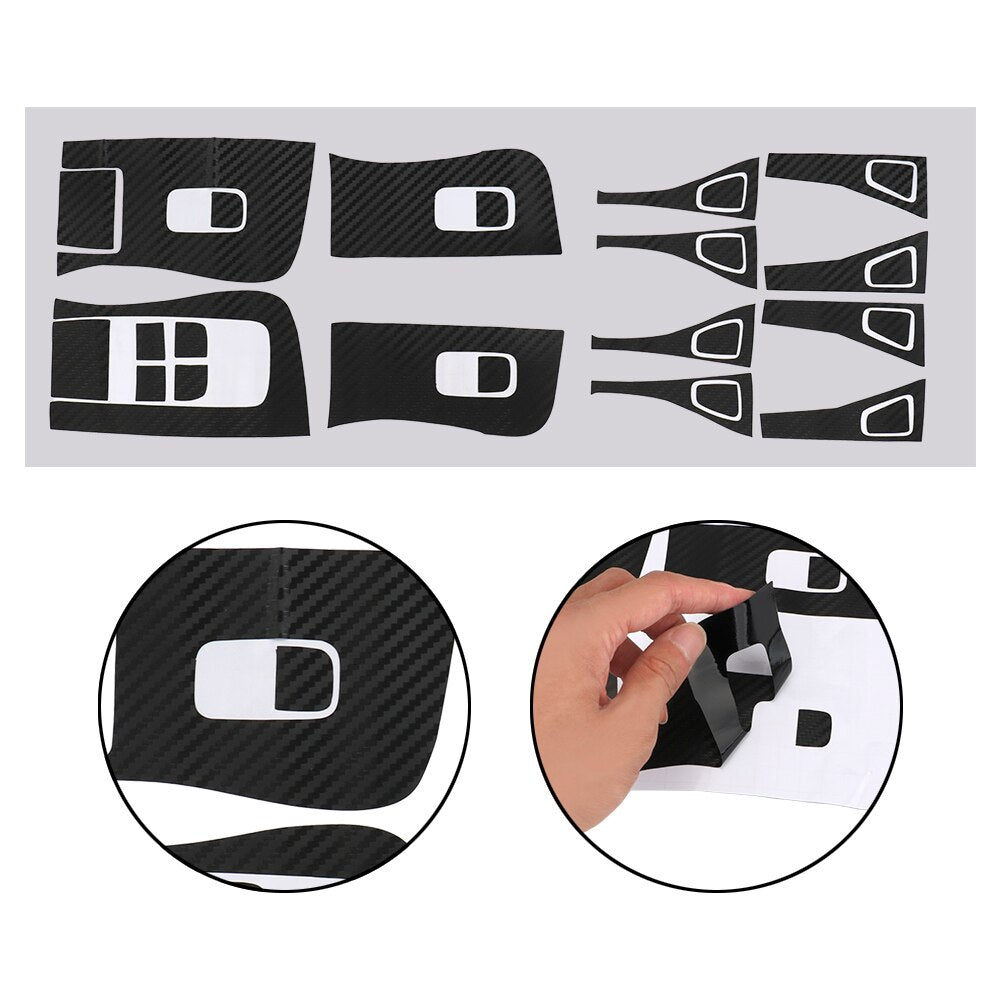 Tesla Model 3, Y Door Window Switch Control Vinyl Wrap Kit, Many Colors