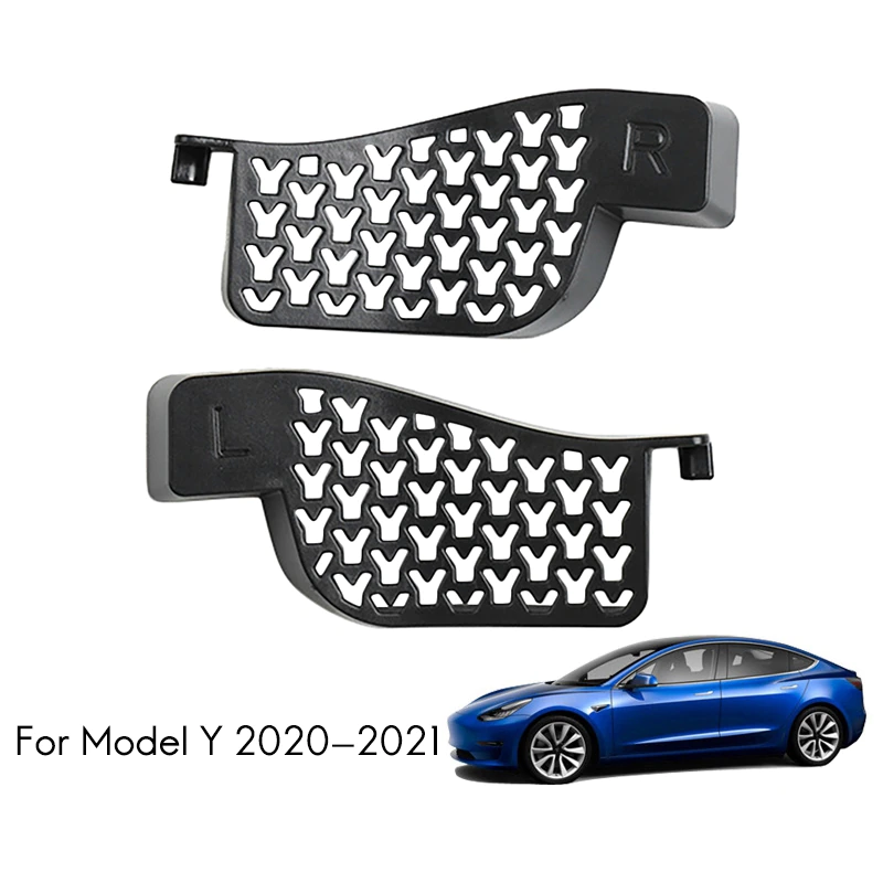 Tesla Model Y Front Trunk / Frunk Drainage Channels Anti-Blocking Cover Vents, 2020-2021