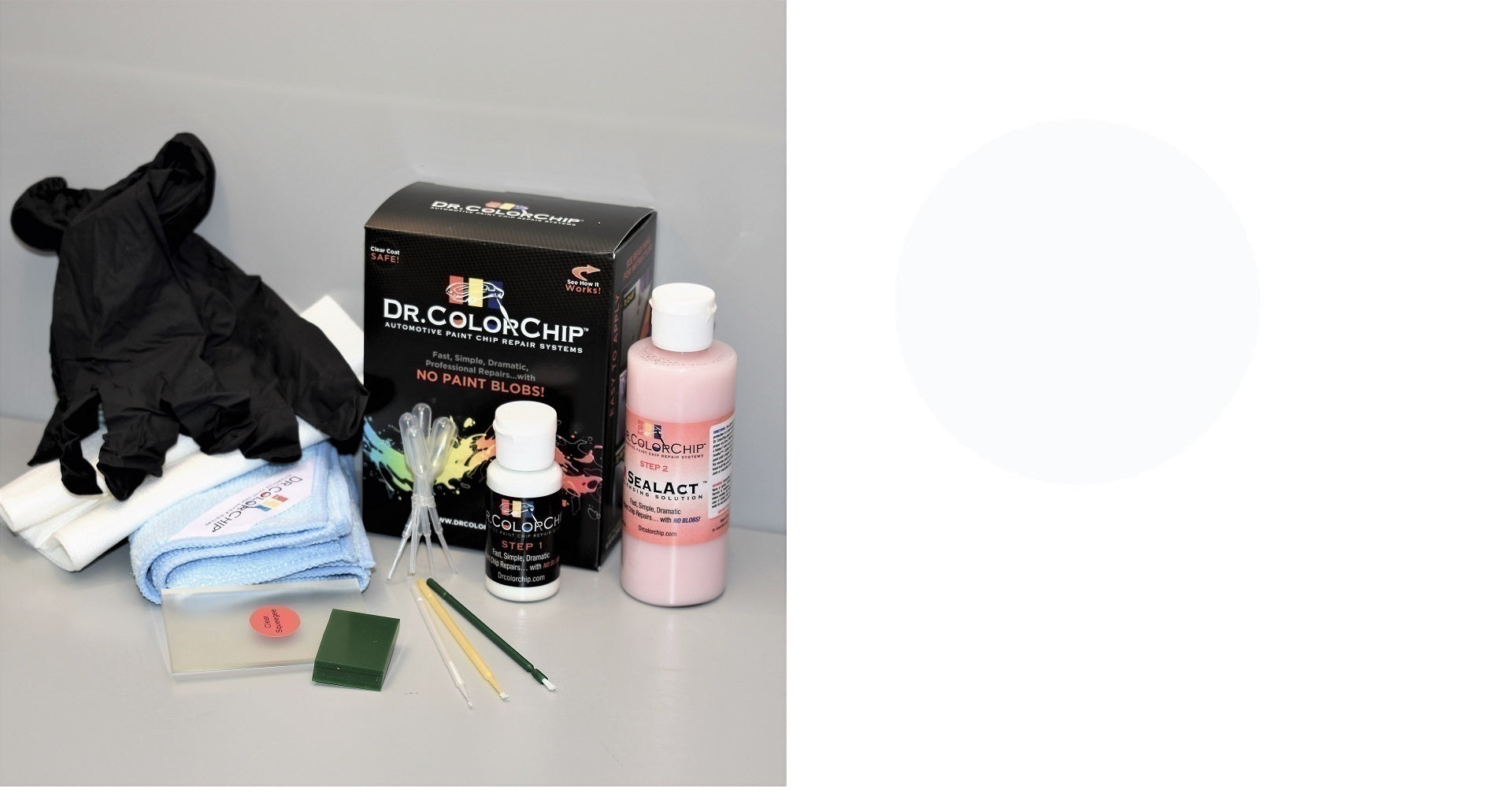 Jaguar I-Pace Exterior Touch Up Paint Kit, Dr Color Chip, Squirt 'n Squeegee PLUS, 2019-2021