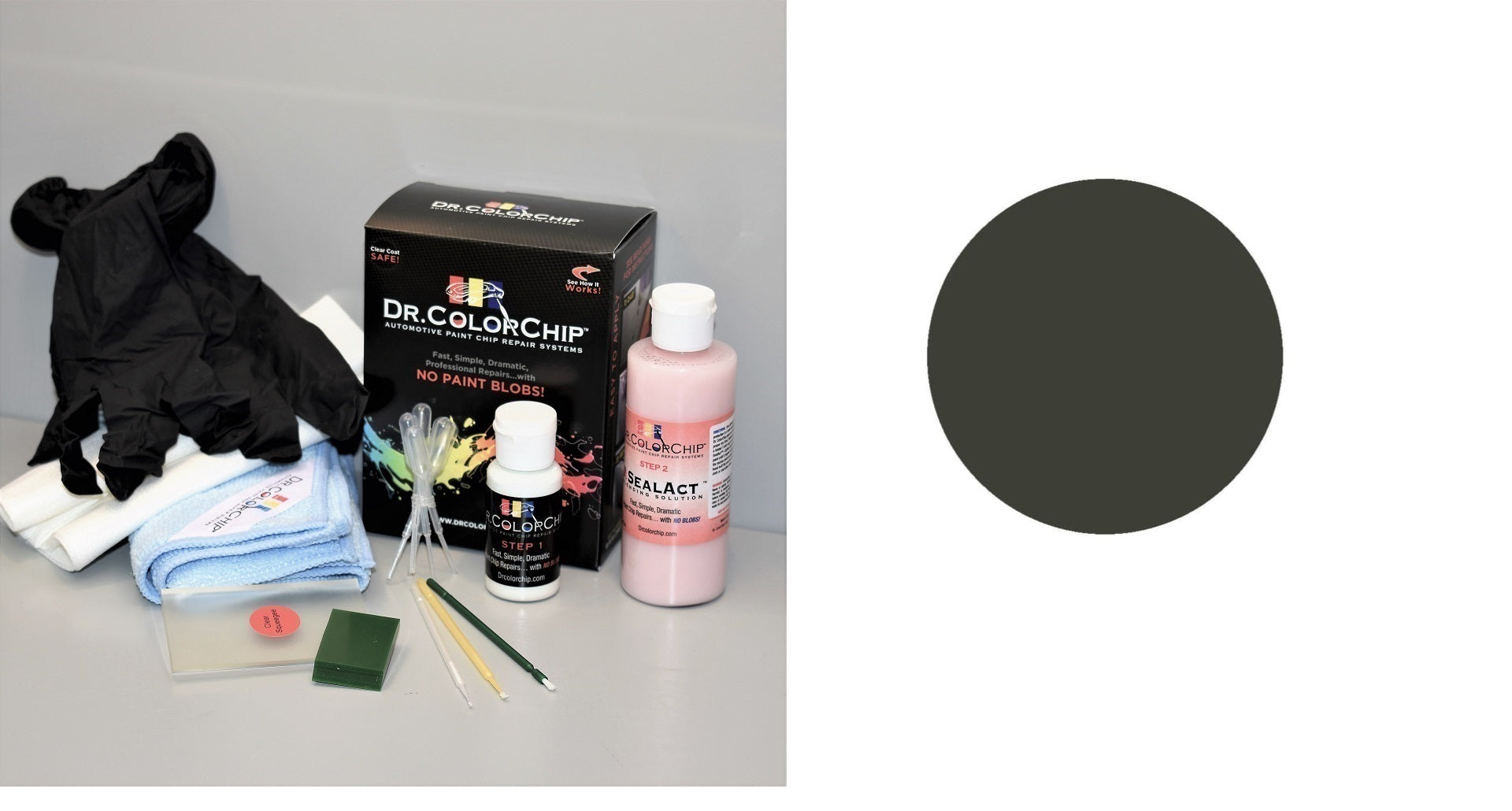 2017 Chevy Bolt EV Exterior Touch Up Paint Kit, Dr Color Chip, Squirt 'n Squeegee PLUS