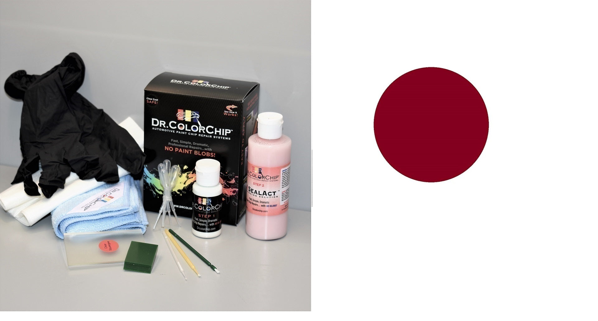 Jaguar I-Pace Exterior Touch Up Paint Kit, Dr Color Chip, Squirt 'n Squeegee PLUS, 2019-2021