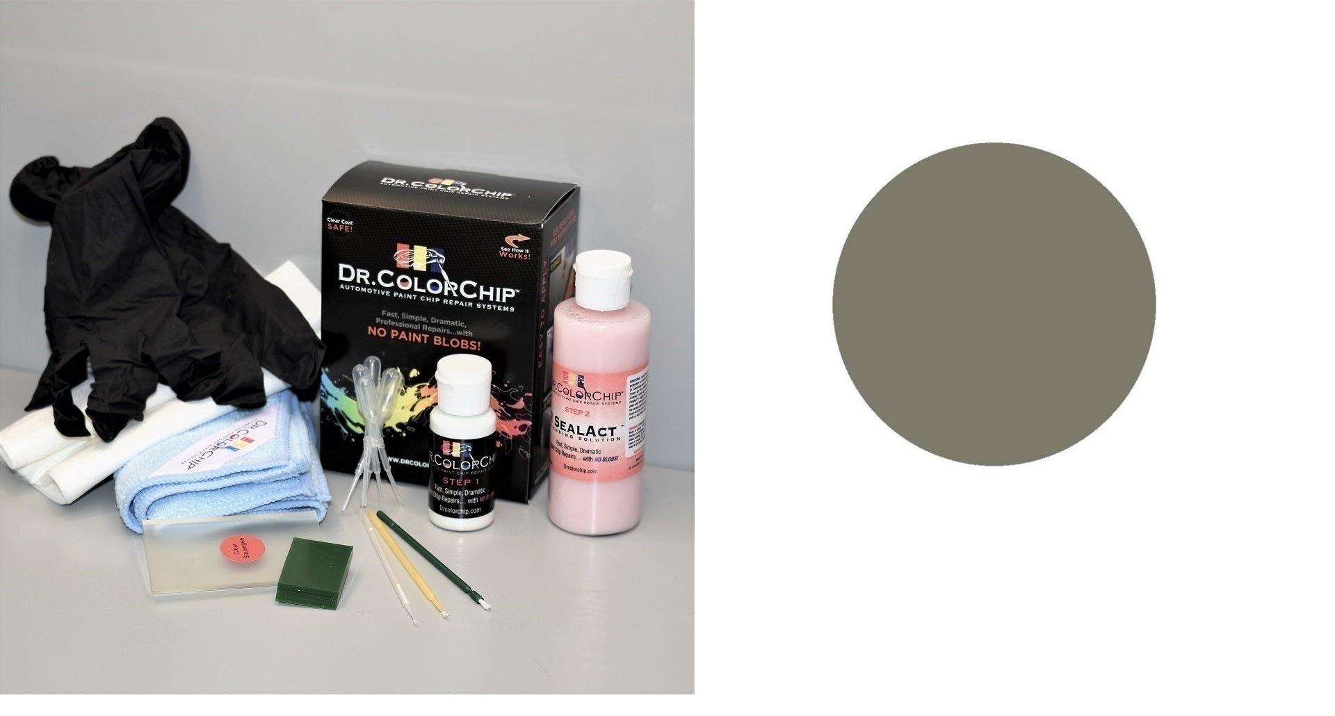 Jaguar I-Pace Exterior Touch Up Paint Kit, Dr Color Chip, Squirt 'n Squeegee PLUS, 2019-2021