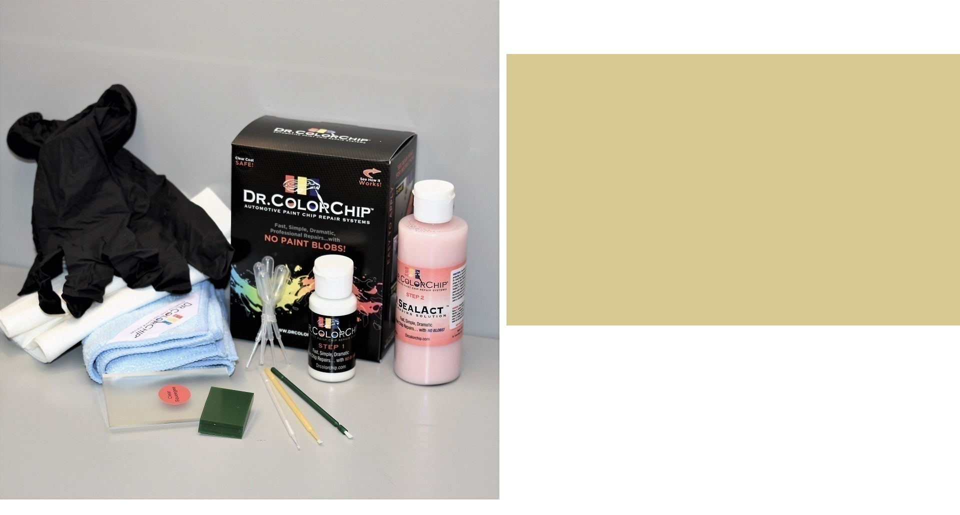 2018 Chevy Bolt EV Exterior Touch Up Paint Kit, Dr Color Chip, Squirt 'n Squeegee PLUS