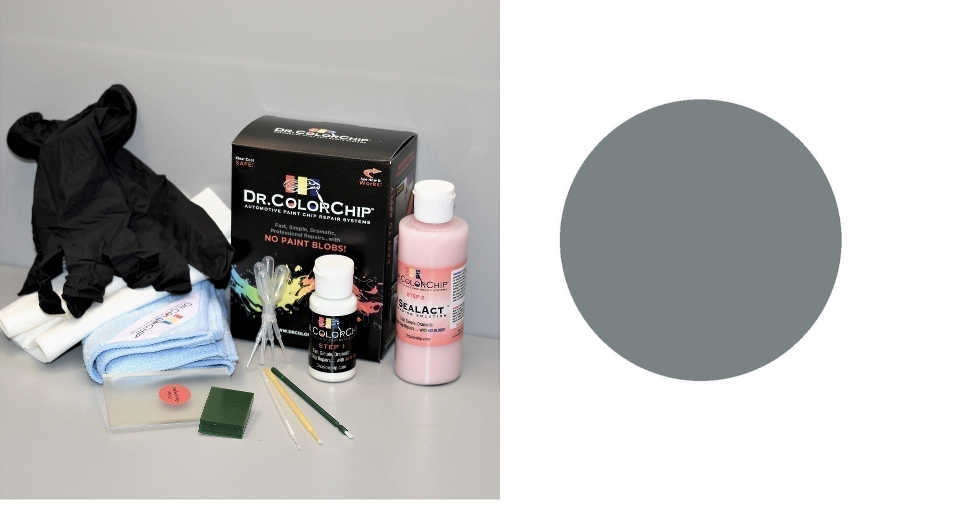 2018 Chevy Bolt EV Exterior Touch Up Paint Kit, Dr Color Chip, Squirt 'n Squeegee PLUS