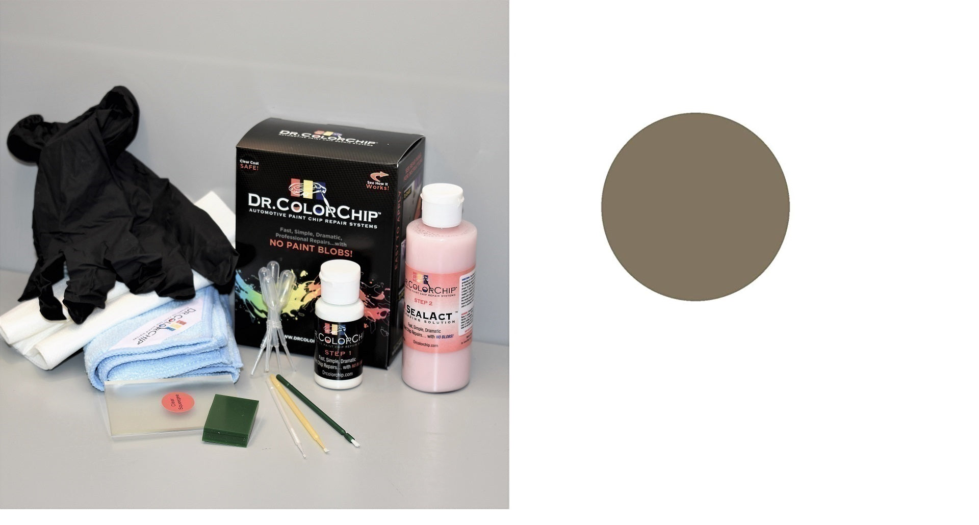 Jaguar I-Pace Exterior Touch Up Paint Kit, Dr Color Chip, Squirt 'n Squeegee PLUS, 2019-2021