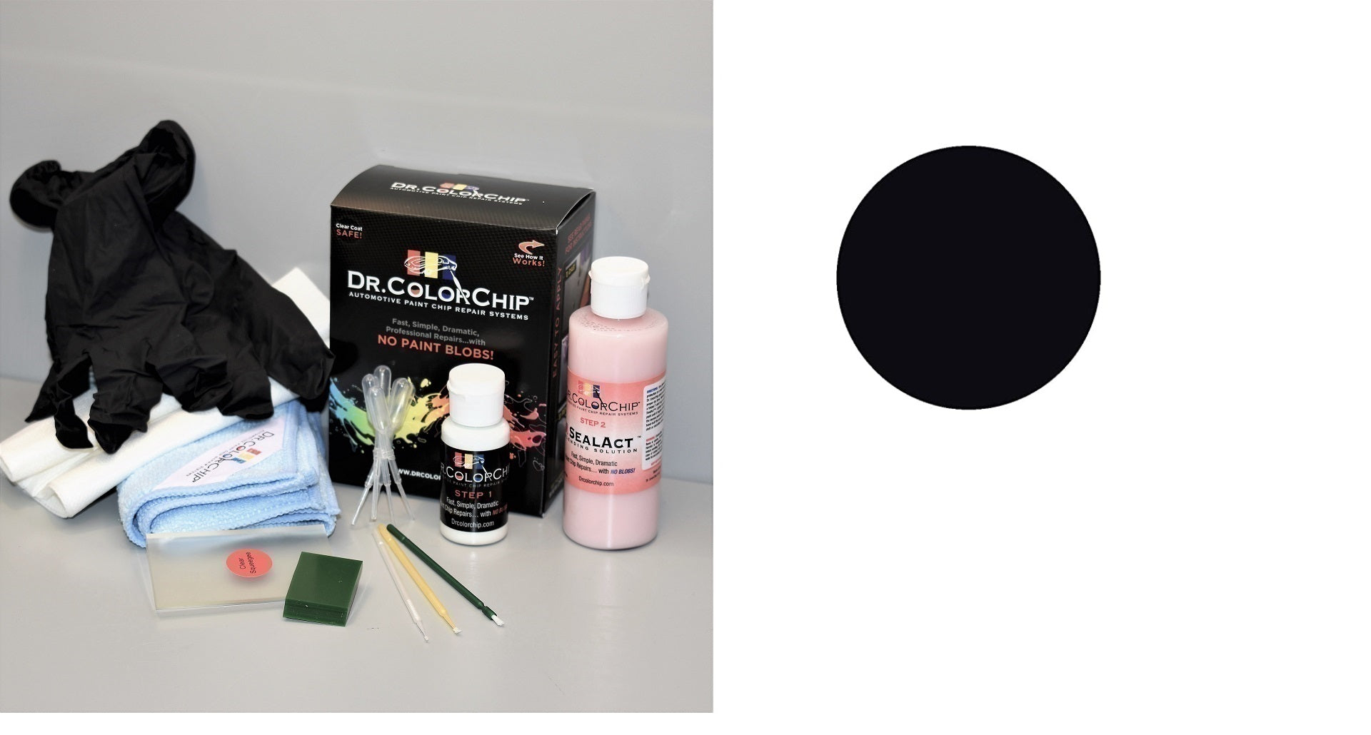 Jaguar I-Pace Exterior Touch Up Paint Kit, Dr Color Chip, Squirt 'n Squeegee PLUS, 2019-2021