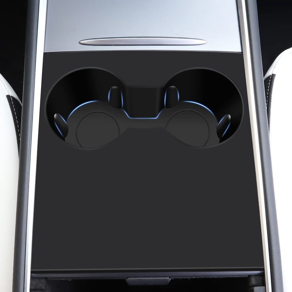 Tesla Model 3, Y Silicone Cup Insert with Console Cover Pad