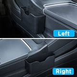 Tesla Model 3, Y Center Console Side Dual Tray Organizers with Flocking, 2021-2023