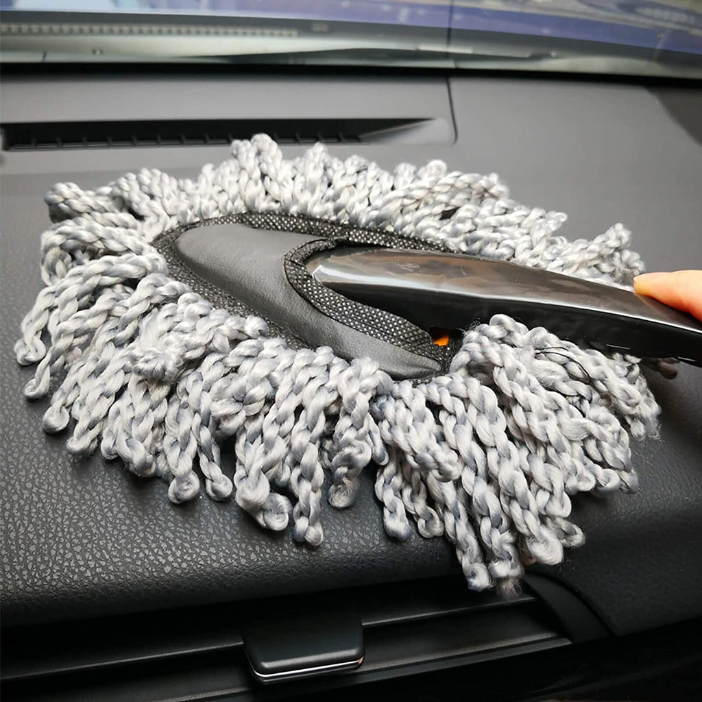 Interior, Exterior Car Microfiber Dash, Paint Duster Brush Cleaning Tool